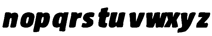 Chonk Italic Font LOWERCASE
