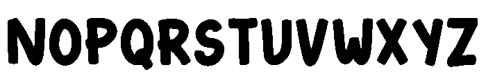 Chonky Toon Regular Font UPPERCASE