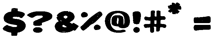 ChonkyPress Font OTHER CHARS