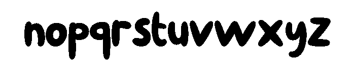 ChopsSuey-Regular Font LOWERCASE