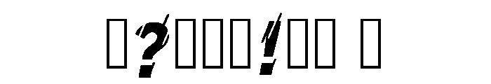 Chore Regular Font OTHER CHARS