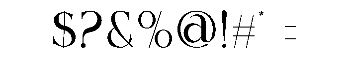 Chose Font OTHER CHARS