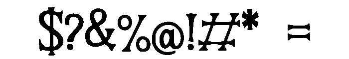Chosen_Type Font OTHER CHARS