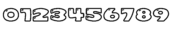 Choux Cream Soda Outline Shine Font OTHER CHARS