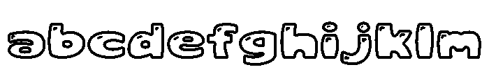 Choux Cream Soda Outline Shine FONT