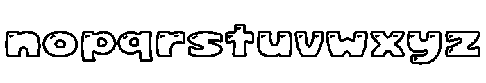 Choux Cream Soda Outline Shine Font LOWERCASE
