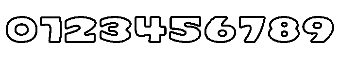 Choux Cream Soda Outline Font OTHER CHARS