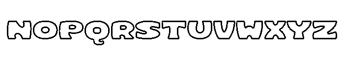 Choux Cream Soda Outline Font UPPERCASE