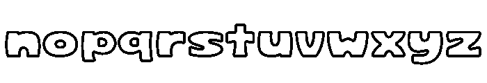 Choux Cream Soda Outline Font LOWERCASE