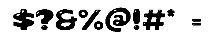 Choux Cream Soda Solid Shine Font OTHER CHARS