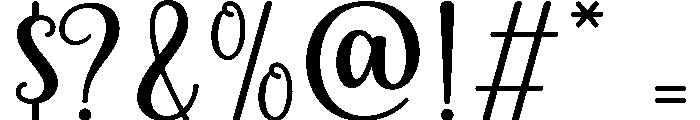 Chrisdia Regular Font OTHER CHARS