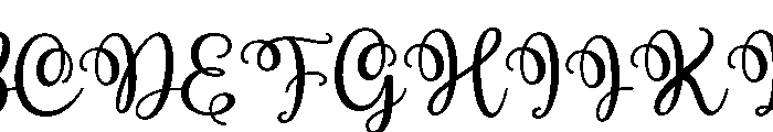 Chrisdia Regular Font UPPERCASE