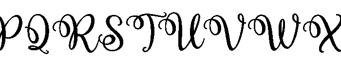 Chrisdia Regular Font UPPERCASE