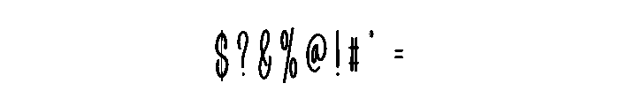 Chrismas Brush Font OTHER CHARS