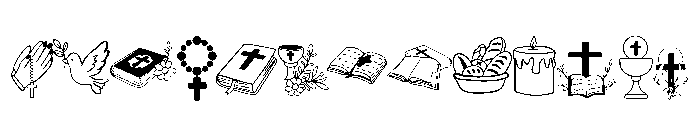 Christian Doodle Font LOWERCASE