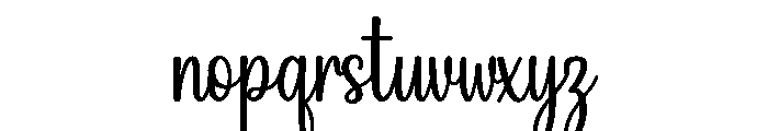 Christian Handwritten Font LOWERCASE