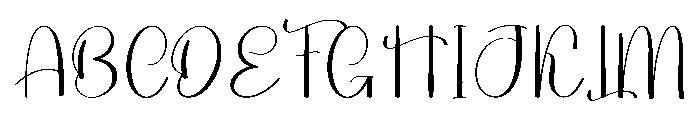 Christian Signature Font UPPERCASE