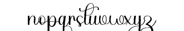 Christian Signature Font LOWERCASE