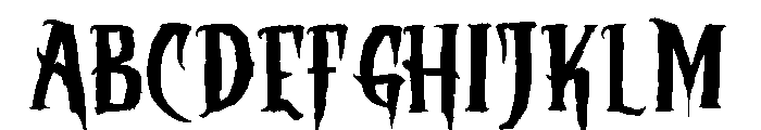 Christmare Font UPPERCASE