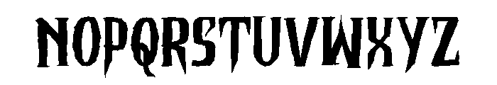 Christmare Font LOWERCASE