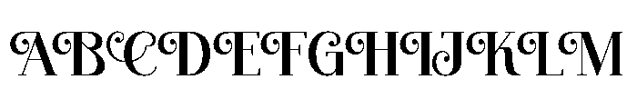 Christmas Amour Font UPPERCASE
