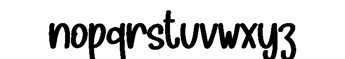 Christmas Anoting Font LOWERCASE
