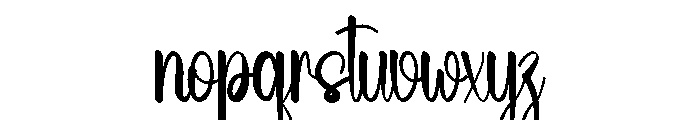 Christmas Aunty Font LOWERCASE