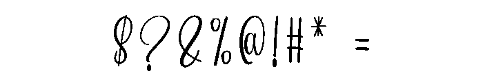 Christmas Autography Font OTHER CHARS