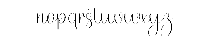 Christmas Autography Font LOWERCASE