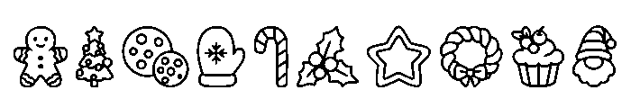 Christmas Bakery Regular Font OTHER CHARS