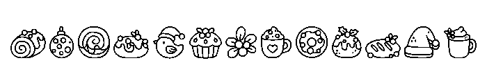 Christmas Bakery Regular Font UPPERCASE