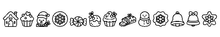 Christmas Bakery Regular Font UPPERCASE