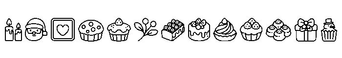 Christmas Bakery Regular Font LOWERCASE