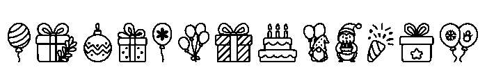 Christmas Birthday Regular FONT