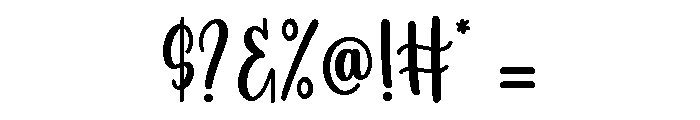 Christmas Bohemian Font OTHER CHARS