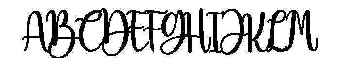 Christmas Bohemian Font UPPERCASE