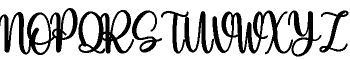 Christmas Bohemian Font UPPERCASE