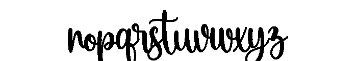 Christmas Bohemian Font LOWERCASE