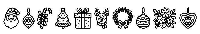 Christmas Boho Regular Font OTHER CHARS