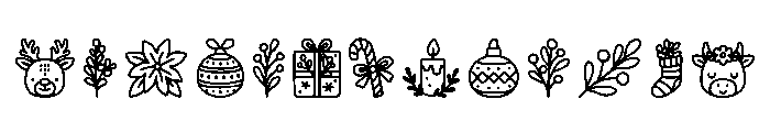 Christmas Boho Regular FONT