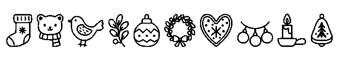 Christmas Boho2 Regular Font OTHER CHARS