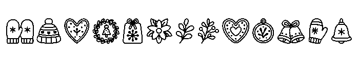 Christmas Boho2 Regular Font UPPERCASE