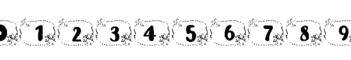 Christmas Borders Font OTHER CHARS