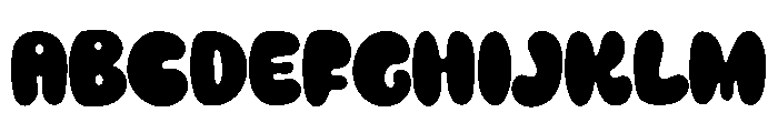 Christmas Bubbly Font UPPERCASE
