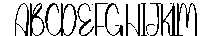 Christmas Bunny Font UPPERCASE