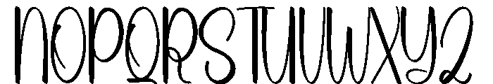 Christmas Bunny Font UPPERCASE