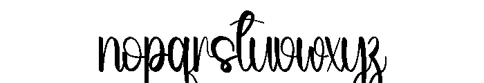 Christmas Bunny Font LOWERCASE