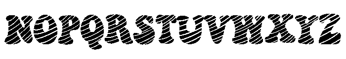 Christmas Candy Stripes Font UPPERCASE