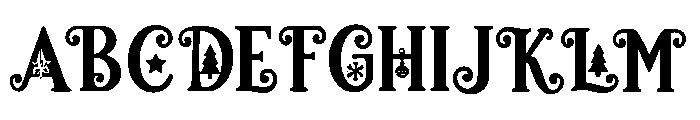 Christmas_Cheerful Font UPPERCASE