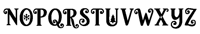 Christmas_Cheerful Font UPPERCASE